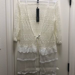 Lace kimono